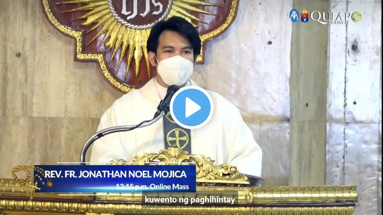 LIVE TV MASS TODAY QUIAPO CHURCH SATURDAY 25 MARCH 2023 12:15 pm #Onlinemass