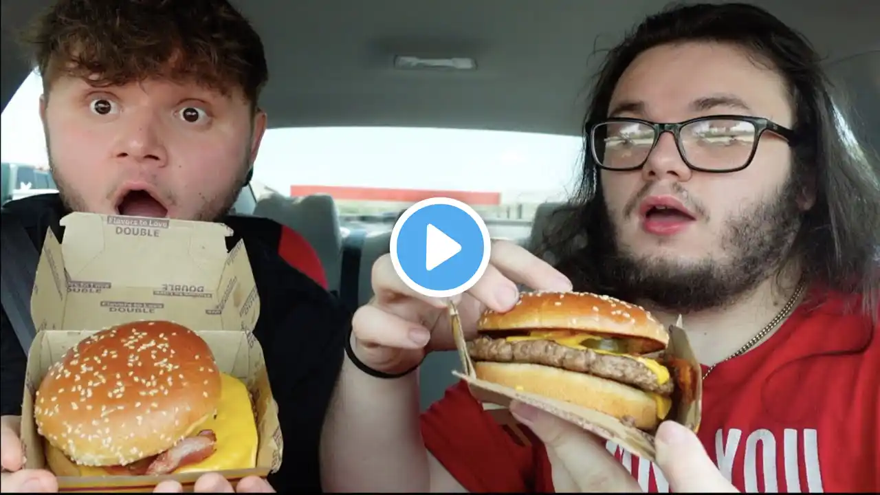 Trying McDonald's NEW Cheesey Jalapeno Bacon Quarter Pounder (The BEST Burger Ever?!?)