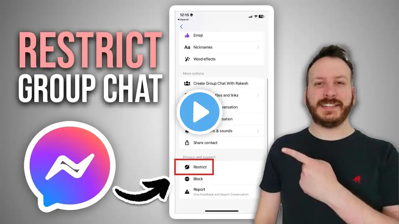 How To Restrict Group Chat In Messenger (Tutorial)