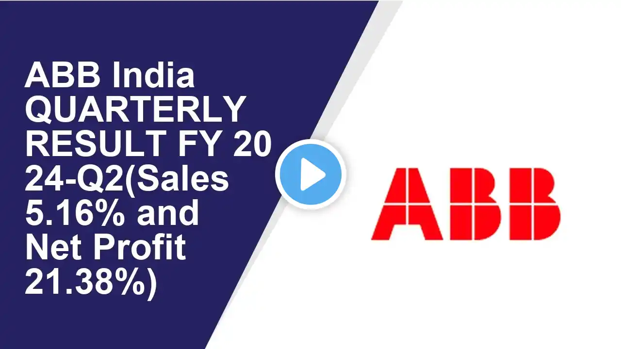 ABB India Standalone Quarterly Result | Q2 Result 2024 | ABB India latest news