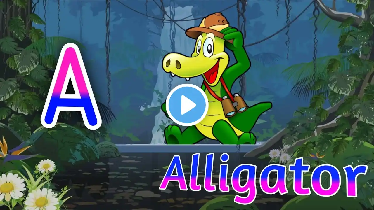 A for Alligator B for Banana - 1451 || ABC Alphabet Songs With Sounds For Children || gyanibhuntun