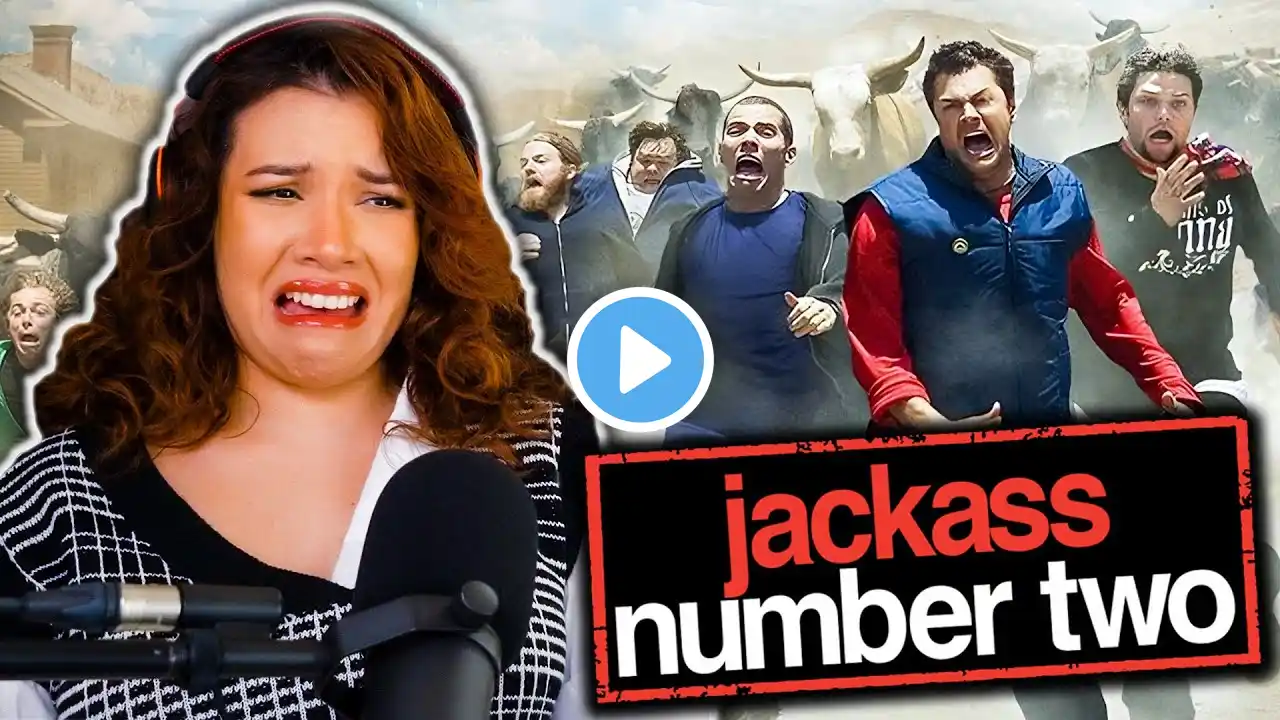 ACTRESS SUFFERS WATCHING JACKASS NUMBER TWO (2006) FIRST TIME REACTION *I HAD TO LOOK AWAY*