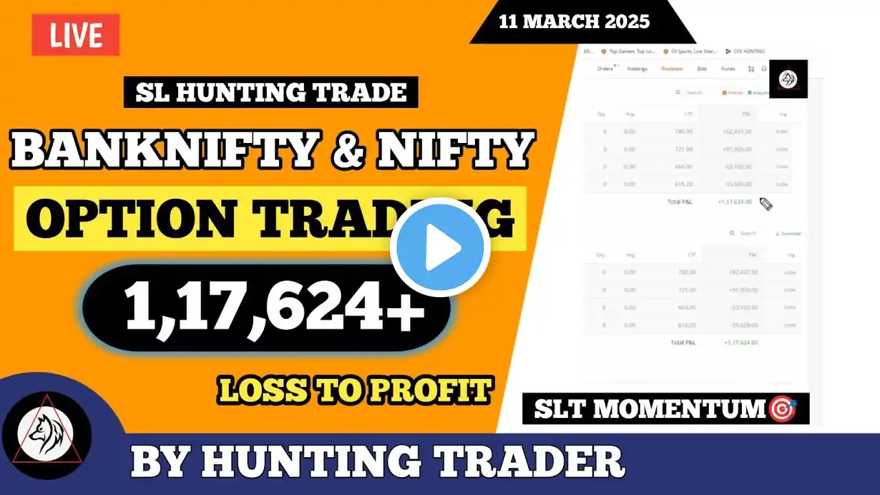 Live Banknifty SL HUNTING Trade | Banknifty Intraday trade | 12 MARCH 2025