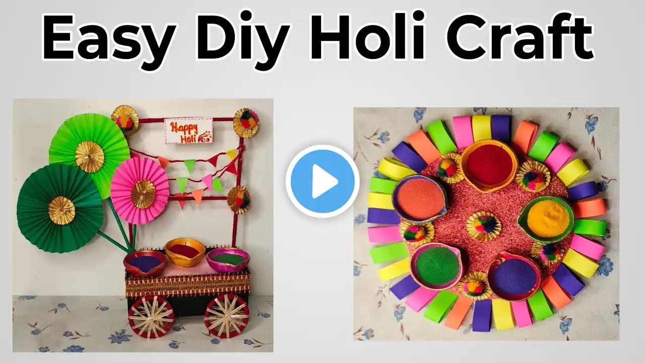 Easy Diy Holi Craft | Beautiful Holi Decoration Ideas 🌈