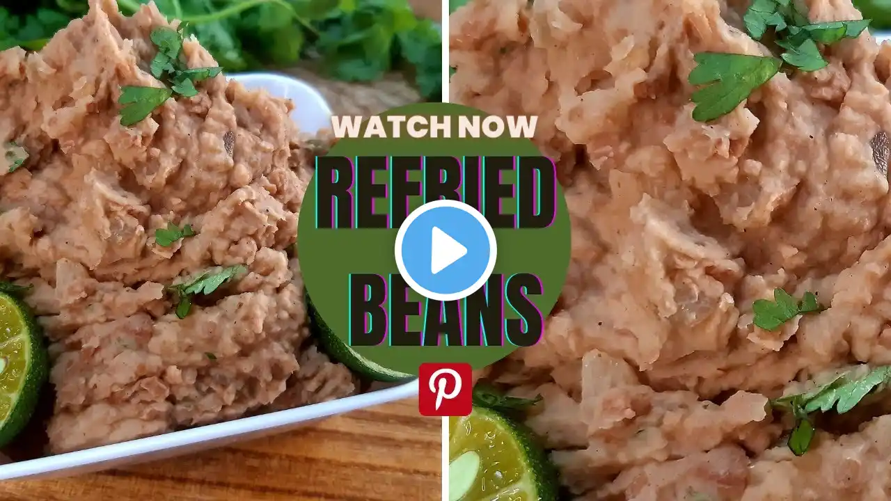 ➡QUICK & EASY REFRIED BEANS USING CANNED PINTO BEANS👍🏻 #refriedbeans #beans