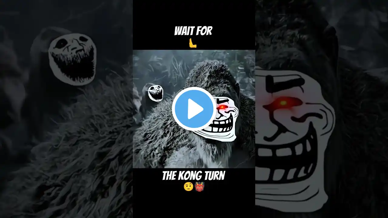 Kong tore it right in the middle|🤯👹|#shorts#trollfaceedit#kong#godzillaxkongthenewempire#monster