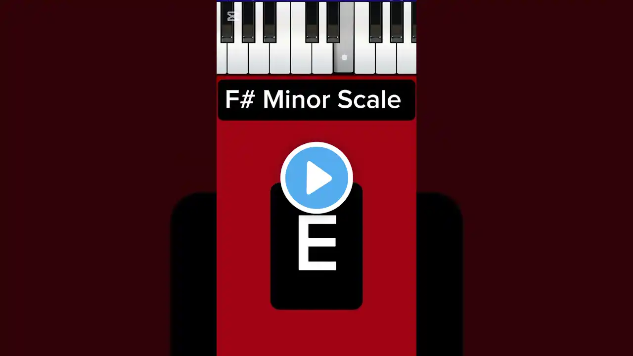 F# Minor Scale In Piano For beginners| #piano #shortvideo #viralvideo #youtubeshorts #music