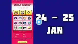 To Market Daily Combo 24 - 25 January || Tomarket Daily Combo Today || AGP #tomarketcombo #viral #2