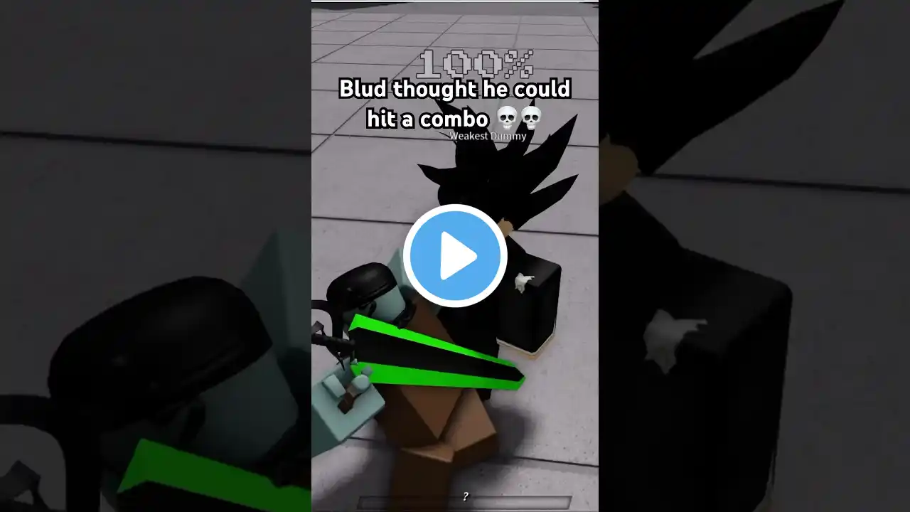 Blud thought he could hit a combo 💀💀 The Strongest Battlegrounds ROBLOX #shorts