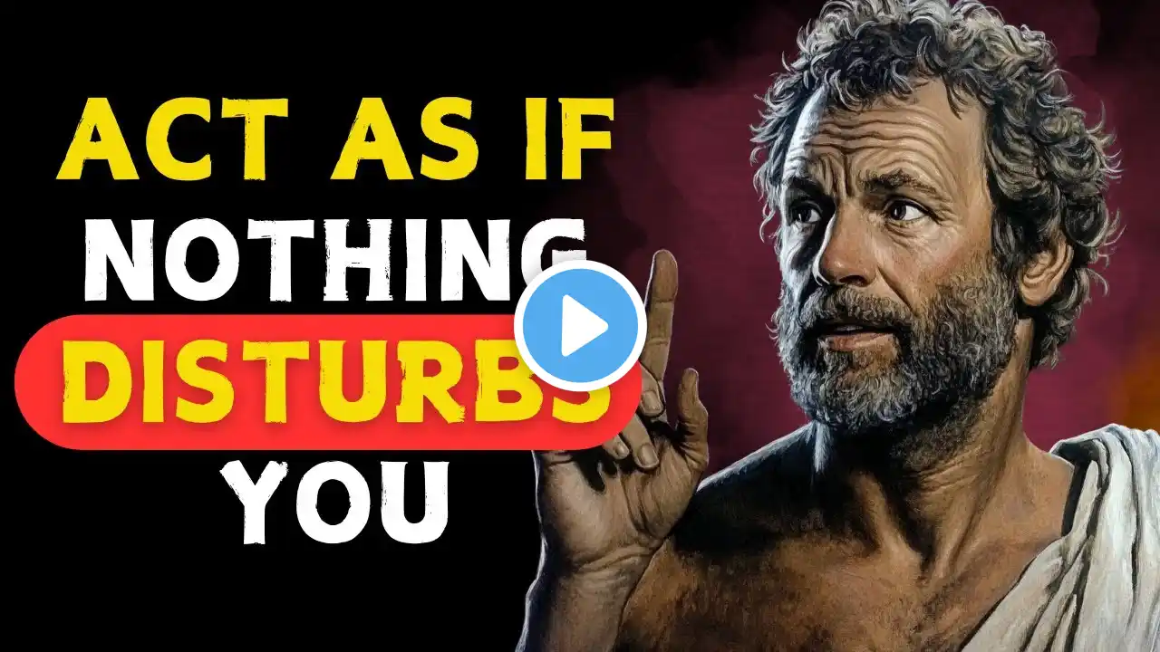 Act Like Nothing DISTURBS You Anymore | This is very powerful | Stoic Philosophy