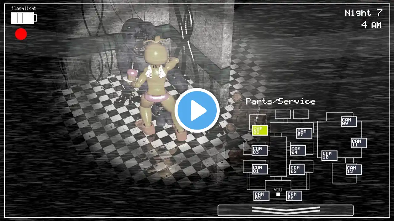 Toy Chica Confronts Withereds FNaF in Real Time Animated