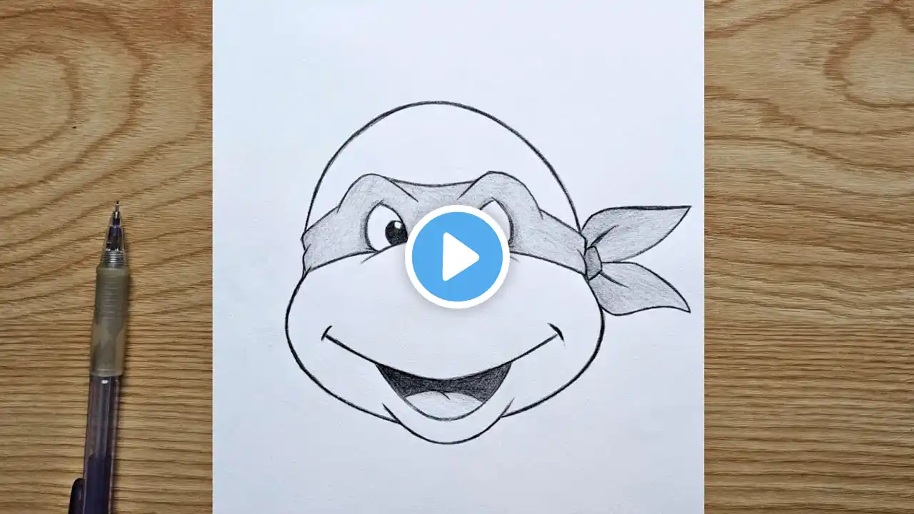 How to draw a ninja turtle | ninja turtles step by step | easy tutorial