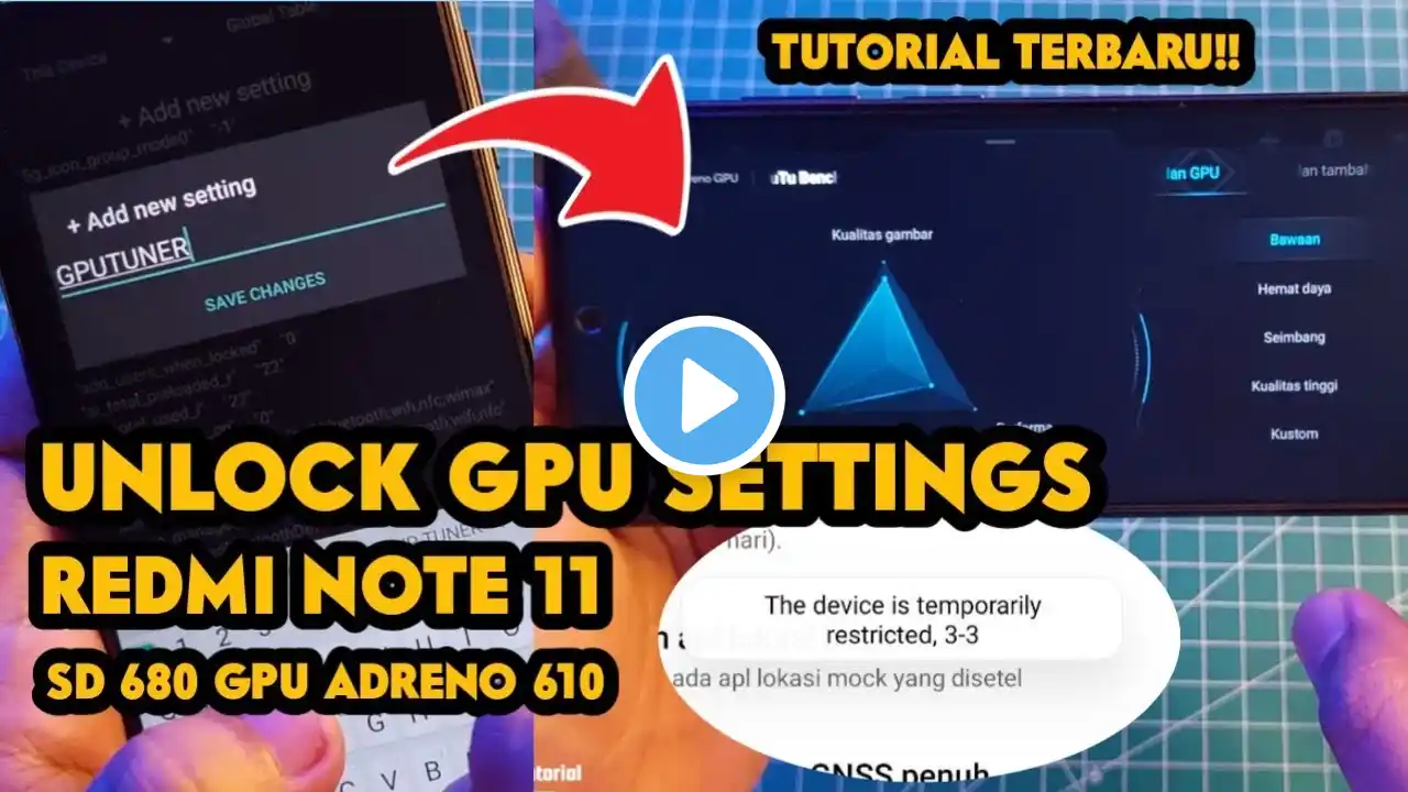 TERBARU AKTIFKAN GPU SETTINGS DAN AKTIFKAN GLOBAL TABLE SETEDIT FULL TUTORIAL WORK 100%