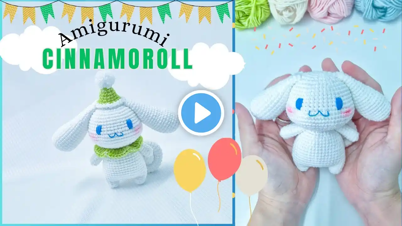 Crochet Amigurumi Cinnamoroll - Crochet Sanrio Patterns | NHÀ LEN