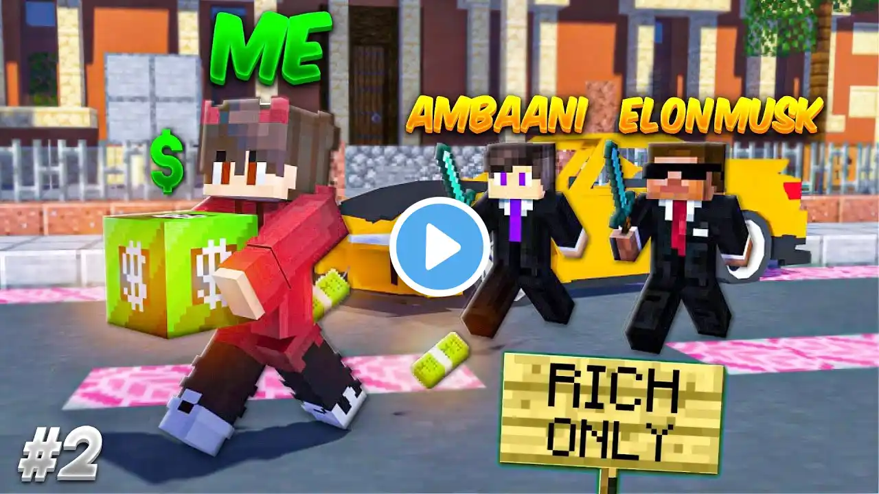 I Hacked into a 'MILLIONAIRE ONLY' Minecraft Server!