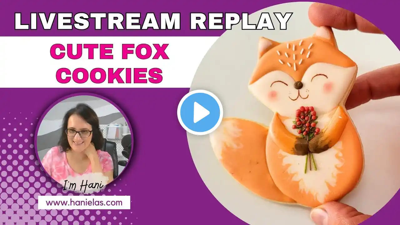 Cute Fox Cookies - Live Cookie Decorating |Episode 235|