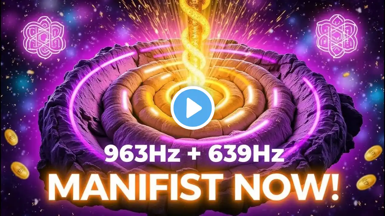 🚨 963Hz + 639Hz Manifestation Portal is OPEN! Unlock Abundance & Higher Vibrations NOW! ✨