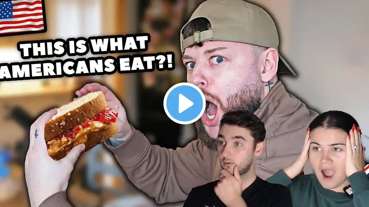 Brit tries an American PB & J sandwich for the First Time! *Gets it Completely WRONG but Loves it*