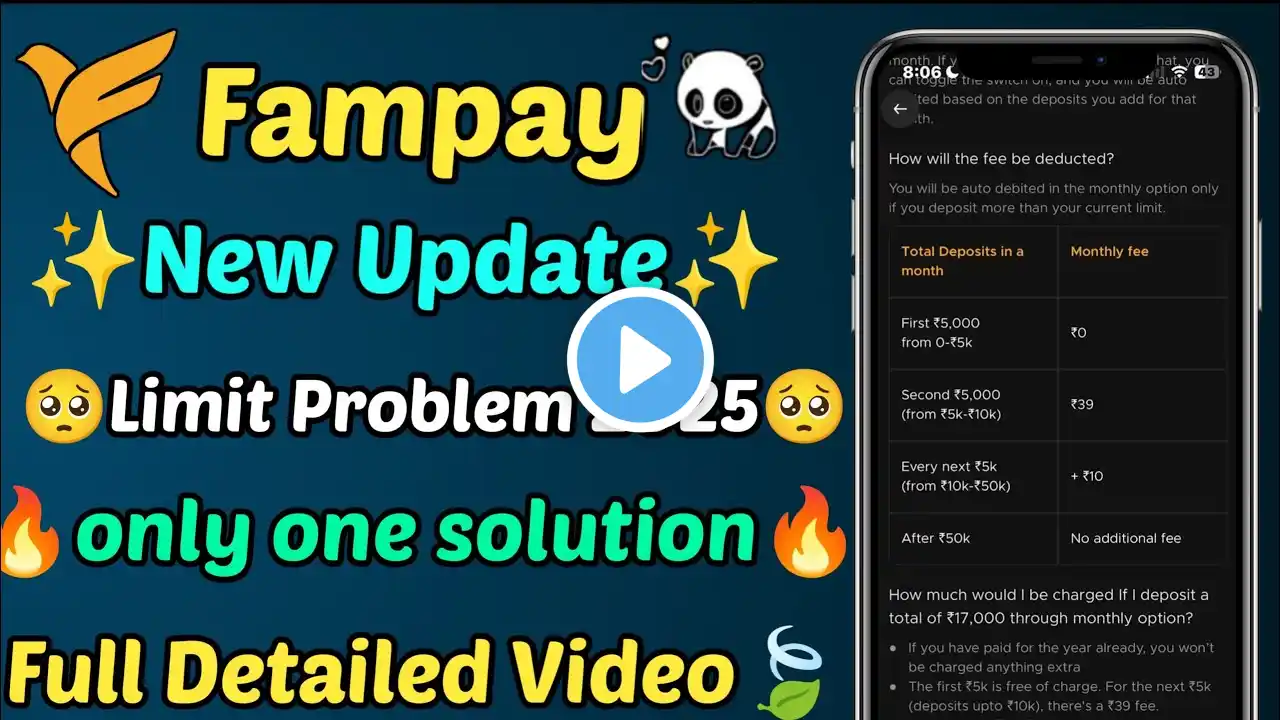 Fampay limit kaise badhaye | Fampay transaction limit kaise badhaye | Fampay limit problem 2025