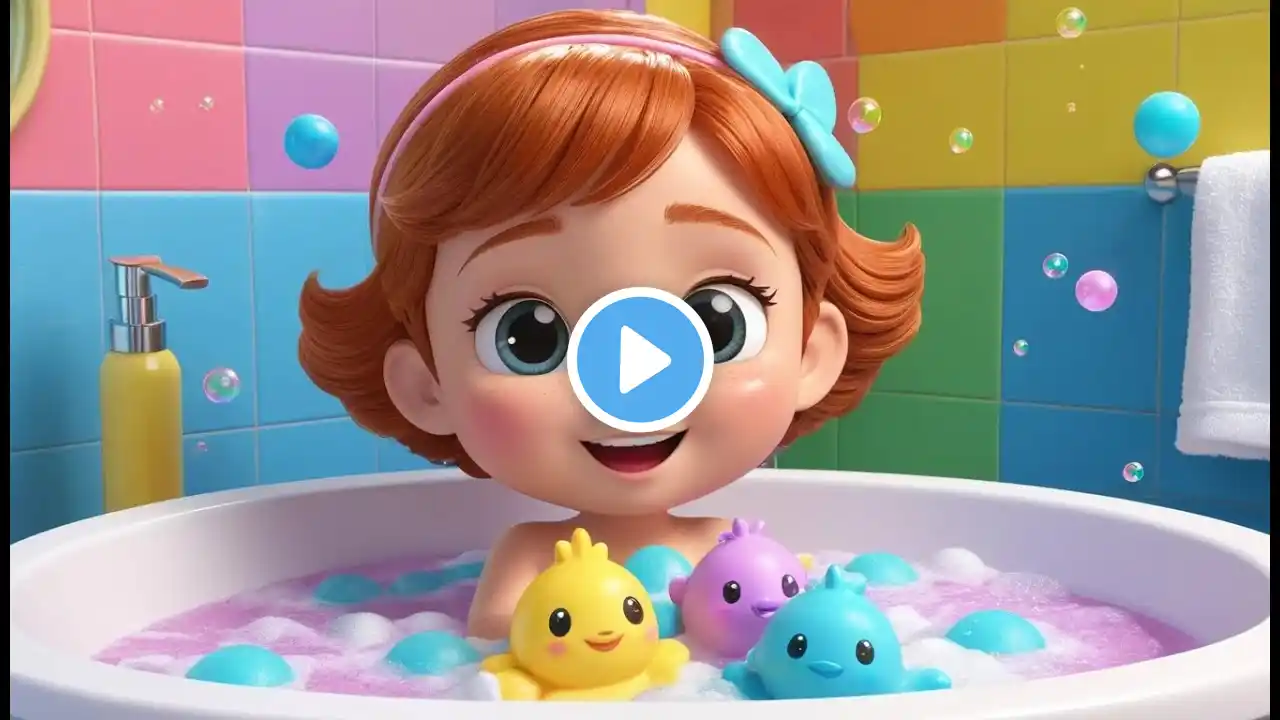 Splish, Splash, A Rainbow Bath | Fun Nursery Rhyme for Kids | Sing-Along Song