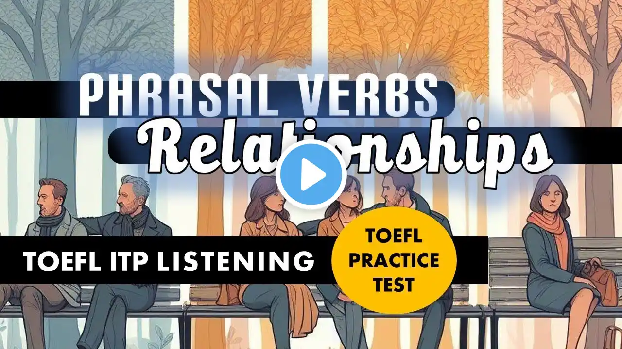 15 Phrasal Verbs Relationships: TOEFL ITP Listening Practice | TOEFL Prep | Boost Your TOEFL Score