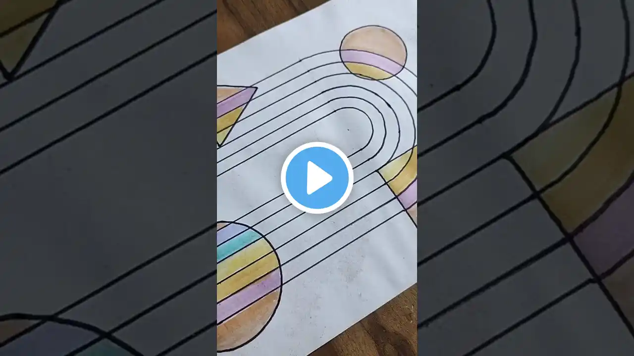 Day 9/10 Daily Boho Art | Pastel Acrylic Painting | Easy canvas Drawing #shorts#viral #art#paint