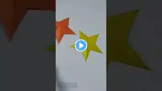 How to Make Simple and Easy Paper Star How to Cut a Perfect Star DIY Paper Craft by Crafty Stitch