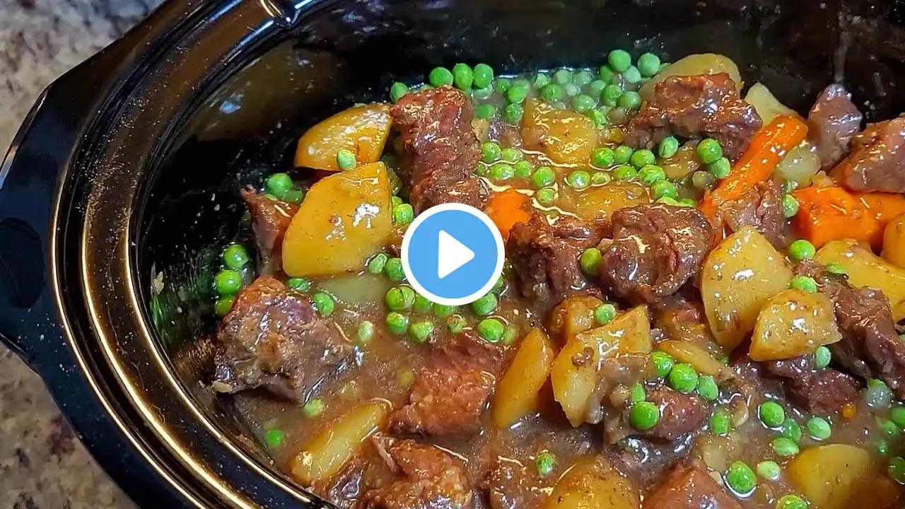 This BEEF STEW recipe is a Lazy Cook's Dream! Crockpot Beef Stew That Practically Makes Itself