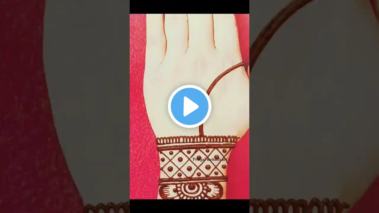 Simple & Easy Back Hand Mehndi Designs#mehndi #shortvideo #viralvideo #prinjalmehandiarts