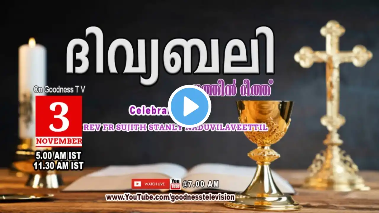 HOLY MASS|LATIN MASS|03 NOV 2023 | FR SUJITH STANLY |MALAYALAM QURBANA|TODAY MASS|GOODNESS TV