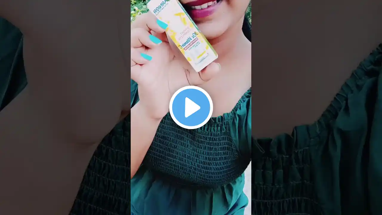 Garnier Vitamin C serum🤗😍 #ytshorts #review #trending #viral #garnier