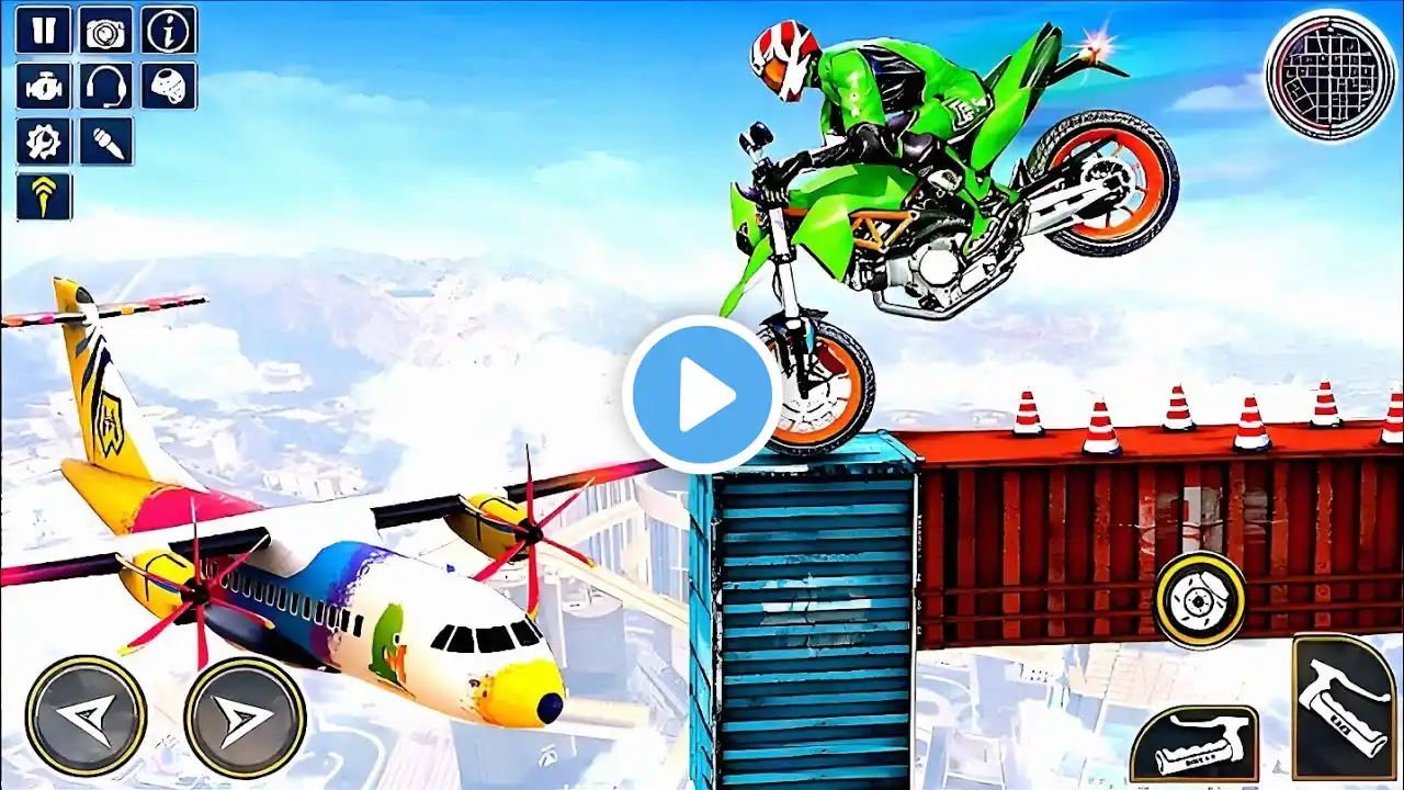 GT Moto Stunt Racer 3D - Impossible Bike Stunts - Android GamePlay