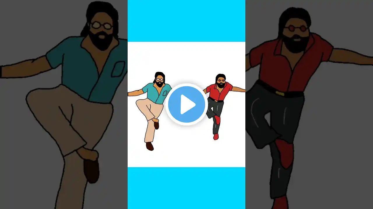 #pushpapushpa #cartoonversion #pushpa2therule #shoedropstep #phonestep #pushpa2 #song #ytshorts