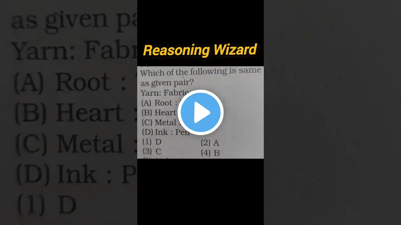 Ntpc previous year question #ntpc_exam #rrbntpcexam #reasoning #practiceset #reasoningquestions