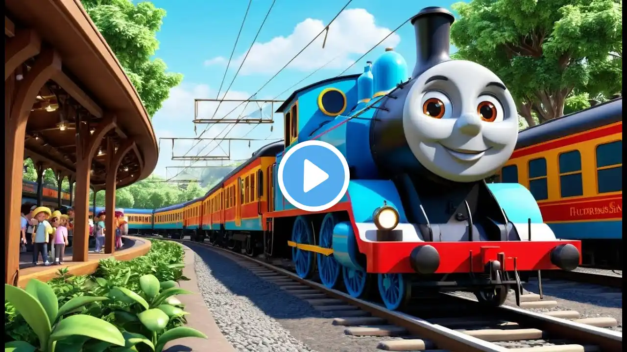 The Train on the Track Goes Choo Choo | Fun Nursery Rhyme for Kids | Sing-Along Song