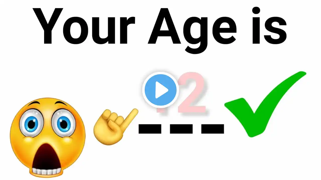 I Will Show Your Age In This Video!! 🤯 (Real)