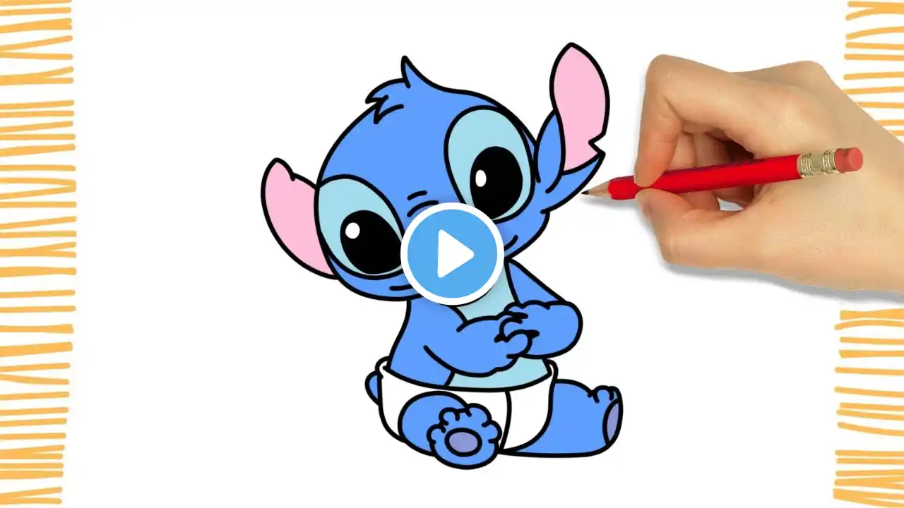 How to Draw BABY STITCH I Easy