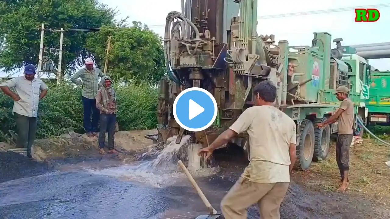 borewell | 70 फीट पे पानी आया | from borewell | coconut water chekig | Radhika drilling