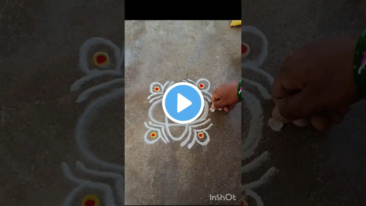 🌺🌺 easy simple daily rangoli/easy kolam/small rangoli/beautiful rangoli 🌺🌺🌺