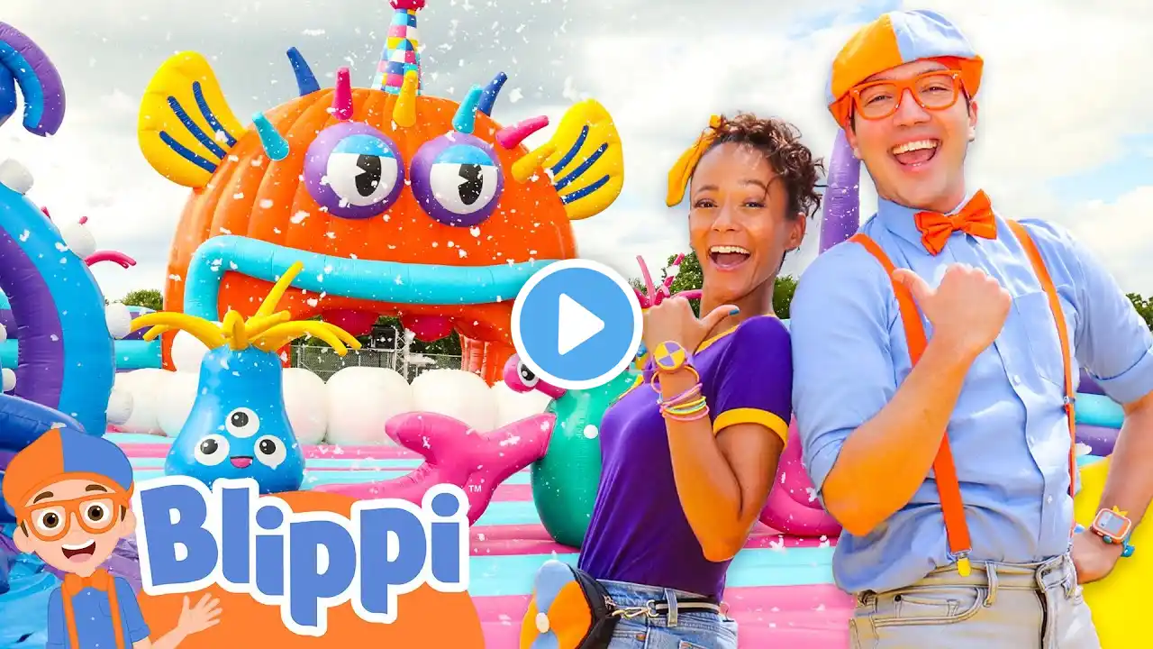 Blippi and Meekah’s Under the Sea Foam Party - Blippi's Big 10! | Educational Videos for Kids