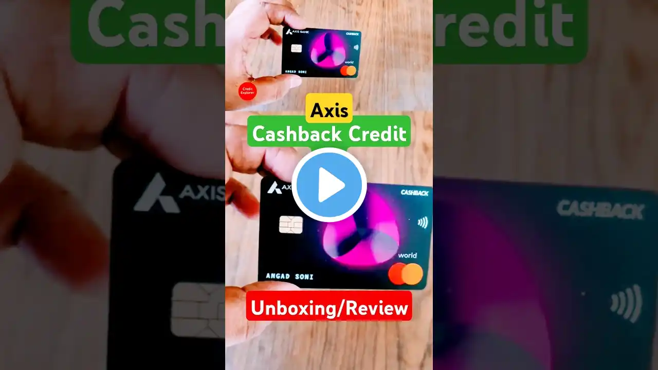 AXIS CashBack Credit Card Unboxing & Review #money #citibank #free #credit #card #shorts #short #sbi