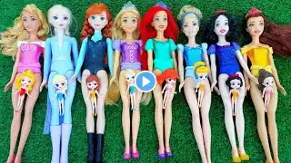 ASMR | Unboxing Mattel Disney Princess Spin & Reveal Surprise Dolls! Satisfying video | Review Toys