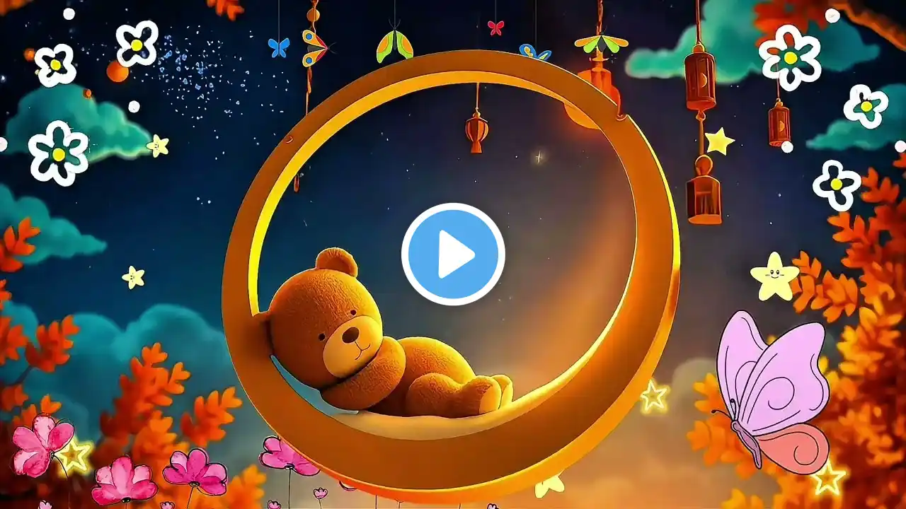 “Sleepy Bear on the Moon - Calming Baby Lullaby for Deep Sleep | #Lullaby #BabyMusic #SleepMusic”