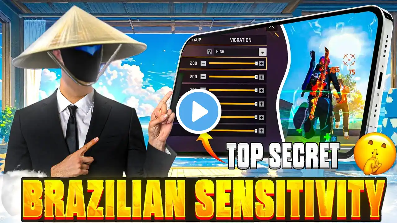 SECRET 🤫NO RECOIL BRAZILIAN SENSITIVITY 🇧🇷 / HOW TO MAKE YOUR OWN SENSITIVITY LIKE BRAZILIAN PLAYERS