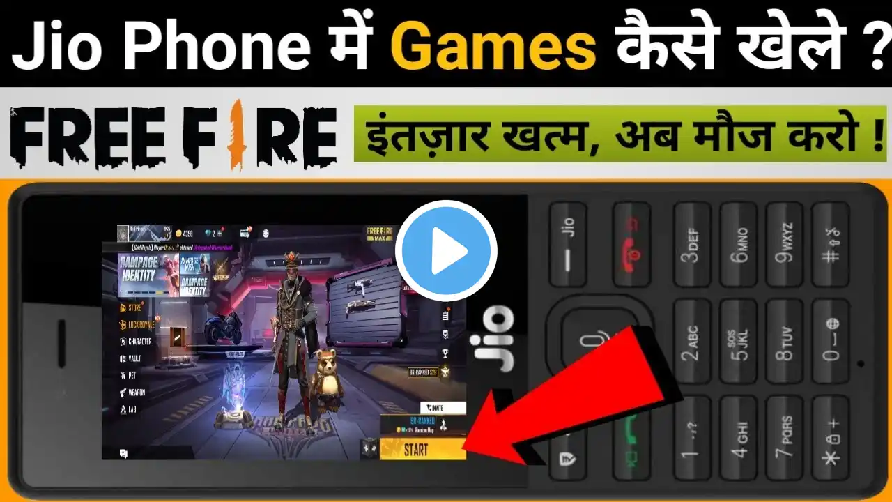 Jio Phone Me Free Fire Kaise Khele | How To Play Free Fire In Jio Phone | Jio Phone Updates