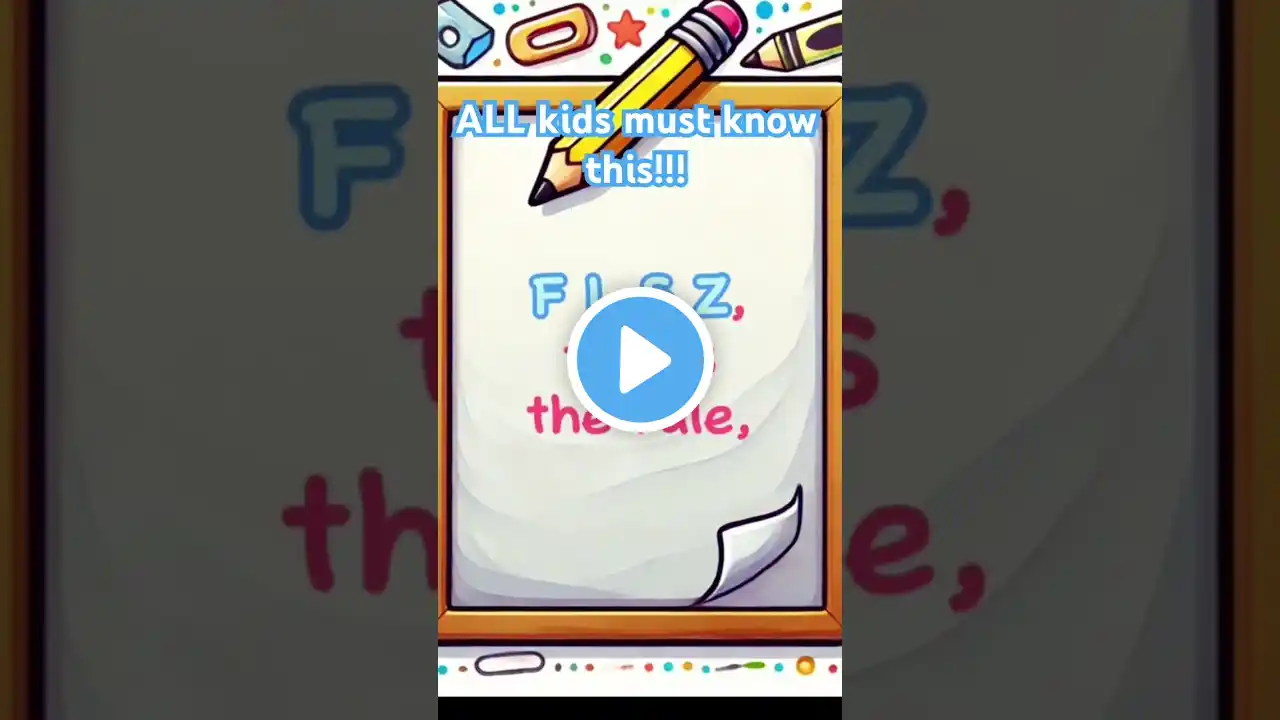 All kids must know this rule! #spellingforkids #childrenssongs #learningsongs #spelling #parents