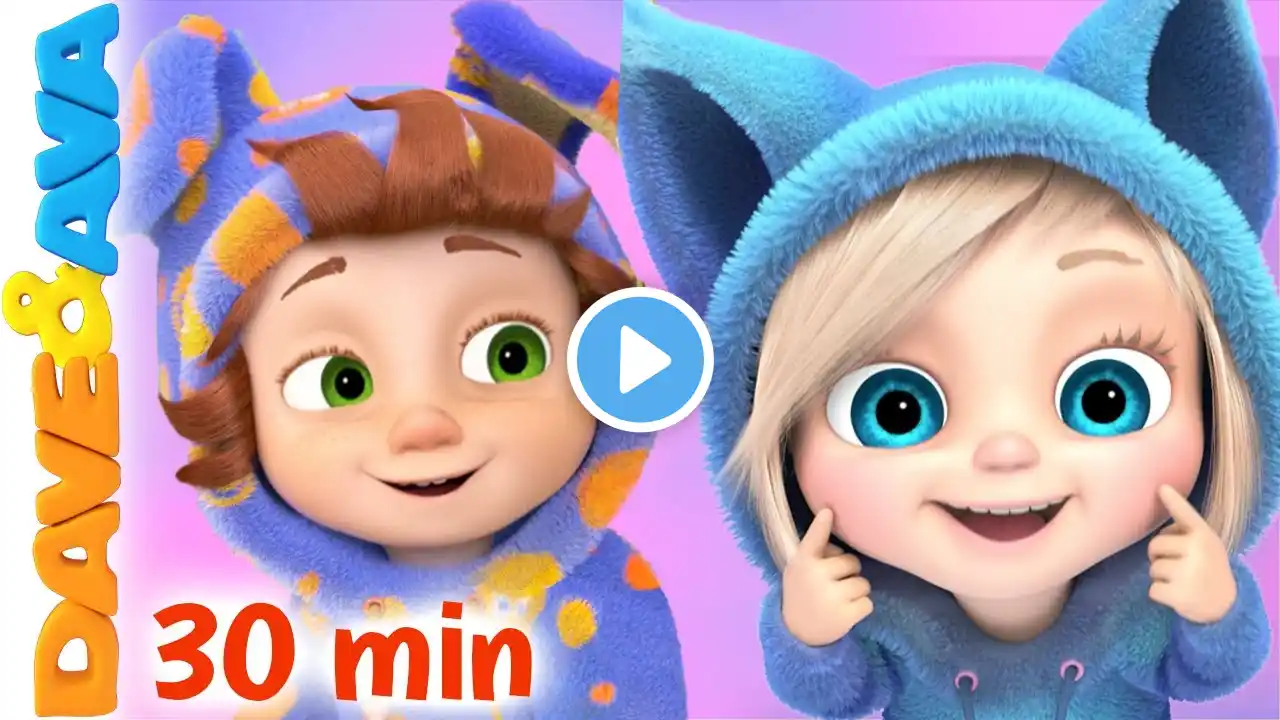 🙃 Three Little Kittens and More Nursery Rhymes & Baby Songs | Kids Songs by Dave and Ava 🙃