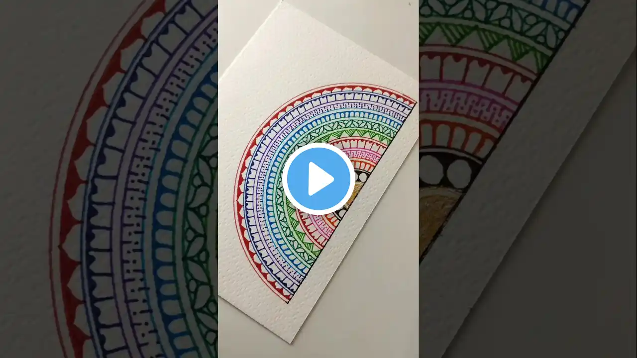 Draw an easy mandala with me🥰❤️#art #painting #shorts #drawing #mandalaart #trending #viralvideo