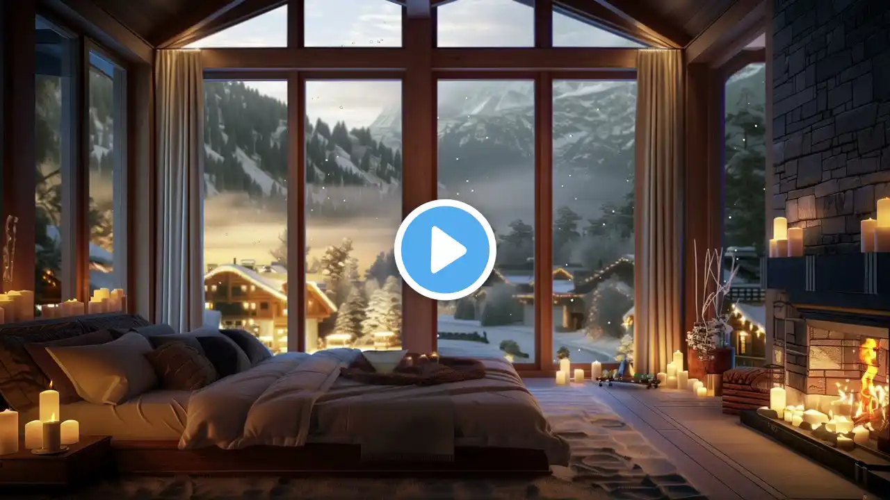 Cozy Snow Ambience: Relaxing Bedroom Ambience