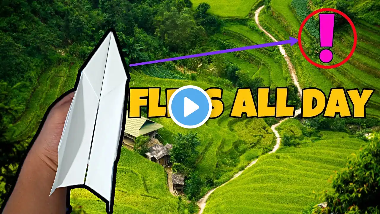 How To Make Paper Air Plane: That Flies Far! | Paper Rocket